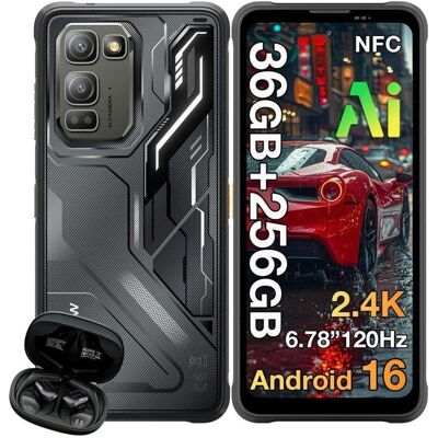Blackview Fort 5 4G 12GB 256GB 6,78" Negro Incluye auriculares Blackview Fort 5 4G 12GB 256GB 6,78" Negro Incluye auriculares