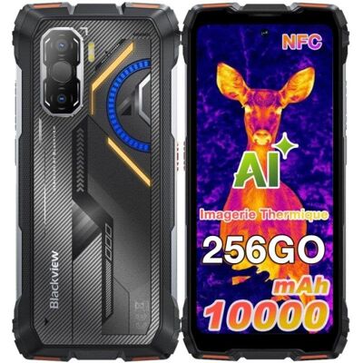 Blackview Rock 3 4G 8GB 256GB 6.78" Negro/Naranja Blackview Rock 3 4G 8GB 256GB 6.78" Negro/Naranja