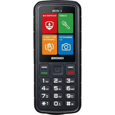 Teléfono de teclado Brondi Dual SIM 2.4" USB Teléfono de teclado Brondi Dual SIM 2.4" USB