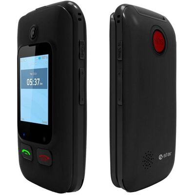 Estar Digni Flip 2G 2.4" Pantalla Dual SOS Negro Rojo Estar Digni Flip 2G 2.4" Pantalla Dual SOS Negro Rojo
