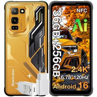 Blackview Fort 5 4G 12GB 256GB 6,78" Naranja Incluye cargador Blackview Fort 5 4G 12GB 256GB 6,78" Naranja Incluye cargador