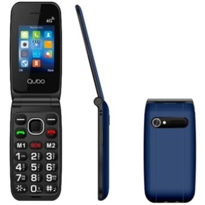 Qubo NEO NWBK 4G 2,4" Botón SOS Dual SIM Azul Qubo NEO NWBK 4G 2,4" Botón SOS Dual SIM Azul