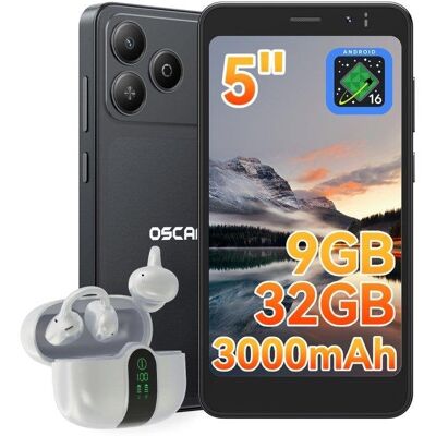 OSCAL Flat 3C Mini 4G 3GB Negro 32GB 5" batería extraíble OSCAL Flat 3C Mini 4G 3GB Negro 32GB 5" batería extraíble