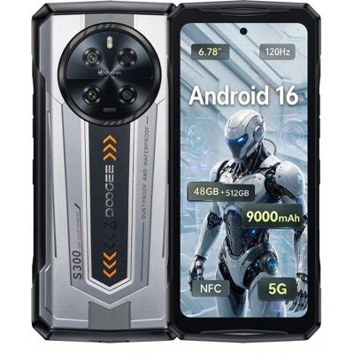 Doogee S300 5G 12GB 512GB 6.78" Plateado Doogee S300 5G 12GB 512GB 6.78" Plateado