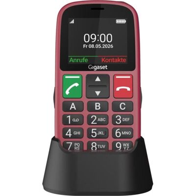 Gigaset GL30 4G 2,2" Teclas grandes SOS Linterna Rojo metalizado Gigaset GL30 4G 2,2" Teclas grandes SOS Linterna Rojo metalizado
