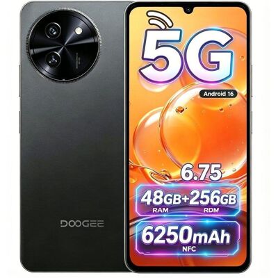 Doogee Note 59 Pro 5G 256GB 6GB 6,75" Negro NFC Doogee Note 59 Pro 5G 256GB 6GB 6,75" Negro NFC