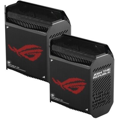 ASUS ROG Rapture GT6 Router WiFi Mesh AX10000 Tri-Banda MU-MIMO Negro Pack 2 Unidades ASUS ROG Rapture GT6 Router WiFi Mesh AX10000 Tri-Banda MU-MIMO Negro Pack 2 Unidades