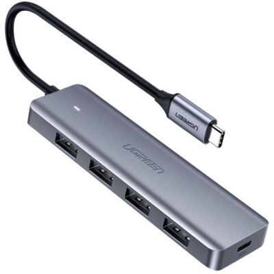Ugreen 70336 HUB 4 en 1 USB-C a 3 USB-A 3.0/Micro USB Gris Ugreen 70336 HUB 4 en 1 USB-C a 3 USB-A 3.0/Micro USB Gris