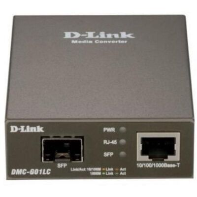 Conversor D-Link DMC-G01LC/E SFP Alámbrico 1000 Mbit/s Gris LEDs Conversor D-Link DMC-G01LC/E SFP Alámbrico 1000 Mbit/s Gris LEDs
