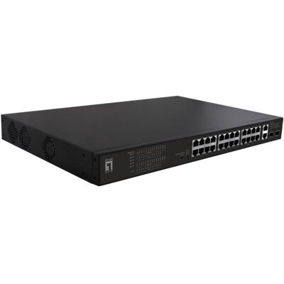 Conmutador LevelOne FGP-2831 No Administrado 28 Puertos Fast Ethernet PoE 1U Conmutador LevelOne FGP-2831 No Administrado 28 Puertos Fast Ethernet PoE 1U