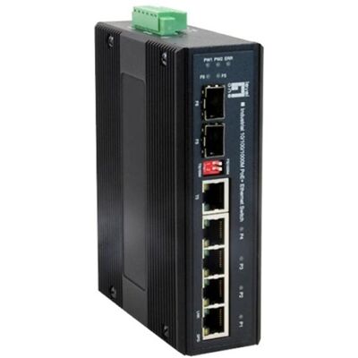 Conmutador LevelOne IES-0610 Gigabit Ethernet PoE+ 4 Puertos Conmutador LevelOne IES-0610 Gigabit Ethernet PoE+ 4 Puertos
