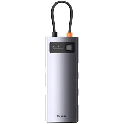 Baseus Estación de acoplamiento USB-C Gris 4 en 1 Baseus Estación de acoplamiento USB-C Gris 4 en 1