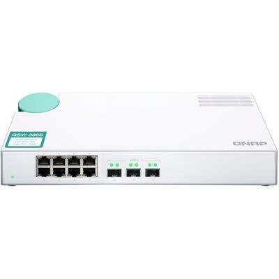 Qnap QSW-308S Switch no Administrado 3 Puertos 10G SFP+ + 8 Puertos Gigabit Qnap QSW-308S Switch no Administrado 3 Puertos 10G SFP+ + 8 Puertos Gigabit