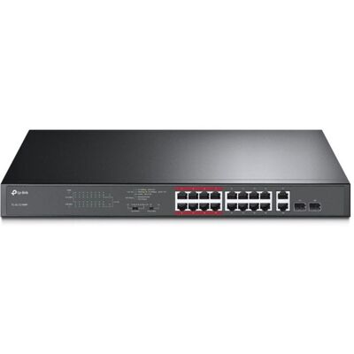 TP-Link TL-SL1218MP Switch 16 Puertos PoE+ + 2 Puertos Gigabit + 2 Puertos SFP Gigabit TP-Link TL-SL1218MP Switch 16 Puertos PoE+ + 2 Puertos Gigabit + 2 Puertos SFP Gigabit