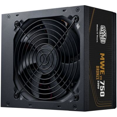 cooler-master Fuente de Alimentación Cooler Master 750W Certificación 80 Plus Bronze MWE Bronze 750 V3 Extras ventilador silencioso y cableado plano cooler-master Fuente de Alimentación Cooler Master 750W Certificación 80 Plus Bronze MWE Bronze 750 V3 Extras ventilador silencioso y cableado plano