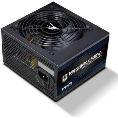 Fuente ATX Zalman ZM800-TXII MegaMax 800W 80 PLUS Ventilador 12cm Activo Negro Fuente ATX Zalman ZM800-TXII MegaMax 800W 80 PLUS Ventilador 12cm Activo Negro