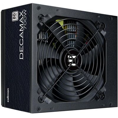 Fuente de Alimentación Zalman 700W 80 PLUS ATX DecaMax LX3 Refrigeración 12cm Negra Fuente de Alimentación Zalman 700W 80 PLUS ATX DecaMax LX3 Refrigeración 12cm Negra