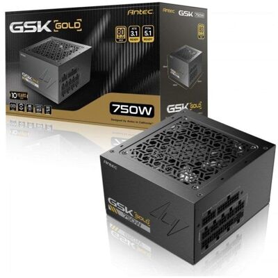 Fuente de Alimentación Antec GSK750 v2 750W Certificación 80 Plus Gold modular Fuente de Alimentación Antec GSK750 v2 750W Certificación 80 Plus Gold modular
