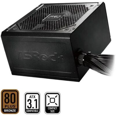 Fuente de Alimentación Asrock PRO-650B 650W Certificación 80 PLUS Bronze ATX Fuente de Alimentación Asrock PRO-650B 650W Certificación 80 PLUS Bronze ATX