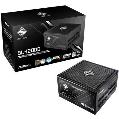 Fuente de Alimentación AsRock Steel Legend SL-1200G 1200W 80+ Gold modular Fuente de Alimentación AsRock Steel Legend SL-1200G 1200W 80+ Gold modular
