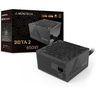 Fuente de alimentación Montech BETA 2 850W Certificación 80 PLUS Bronze no modular Fuente de alimentación Montech BETA 2 850W Certificación 80 PLUS Bronze no modular
