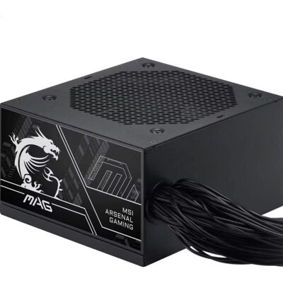 Fuente de alimentación MSI MAG A750BN 750W Certificación 80+ Bronze ATX 3.1 PCIe 5.1 Fuente de alimentación MSI MAG A750BN 750W Certificación 80+ Bronze ATX 3.1 PCIe 5.1