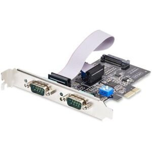 Tarjeta Serie PCIe StarTech.com 2 Puertos DB9 RS232/RS422/RS485 AX99100 ESD 15kV Win/Linux Brackets Bajo Perfil Tarjeta Serie PCIe StarTech.com 2 Puertos DB9 RS232/RS422/RS485 AX99100 ESD 15kV Win/Linux Brackets Bajo Perfil