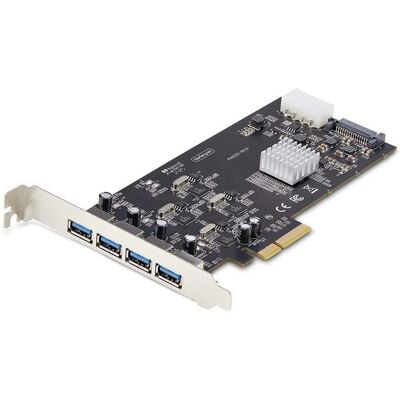 Tarjeta PCI Express Startech P5Q4A-USB-CARD 4 Puertos USB 3.2 5 Gbps Full-height Low-profile Tarjeta PCI Express Startech P5Q4A-USB-CARD 4 Puertos USB 3.2 5 Gbps Full-height Low-profile