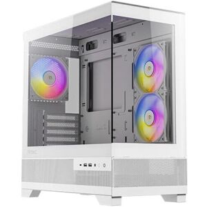 Caja PC Antec CX500M ARGB Mini Tower Blanco Vidrio Templado USB-C Caja PC Antec CX500M ARGB Mini Tower Blanco Vidrio Templado USB-C