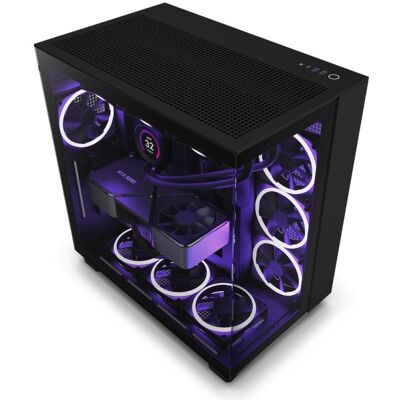 NZXT H9 Flow Semitorre ATX Cristal Templado USB-C/3.2 Negra NZXT H9 Flow Semitorre ATX Cristal Templado USB-C/3.2 Negra