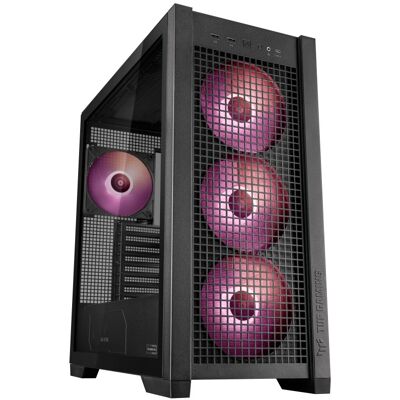 ASUS TUF Gaming GT302 ARGB Cristal Templado USB 3.2 Negra ASUS TUF Gaming GT302 ARGB Cristal Templado USB 3.2 Negra