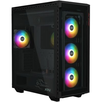 Torre XPG BATTLECRUISER II ST ATX/EATX Vidrio Templado Iluminación RGB Negra Torre XPG BATTLECRUISER II ST ATX/EATX Vidrio Templado Iluminación RGB Negra
