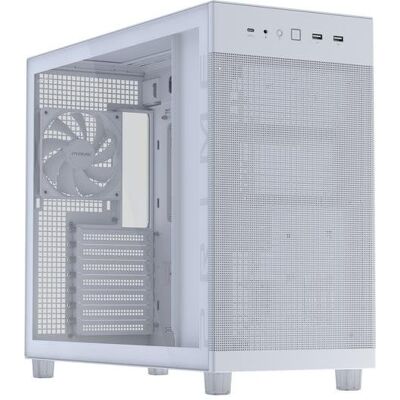 Caja de PC Asus PRIME AP303 TG White Cristal Templado ATX Micro ATX Caja de PC Asus PRIME AP303 TG White Cristal Templado ATX Micro ATX