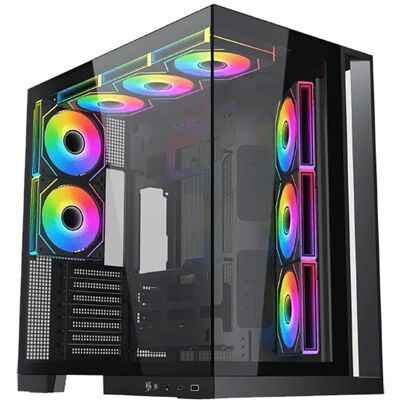 Caja Gaming Xigmatek Aqua 7 Negro ARGB Vidrio Templado Mid Tower Caja Gaming Xigmatek Aqua 7 Negro ARGB Vidrio Templado Mid Tower