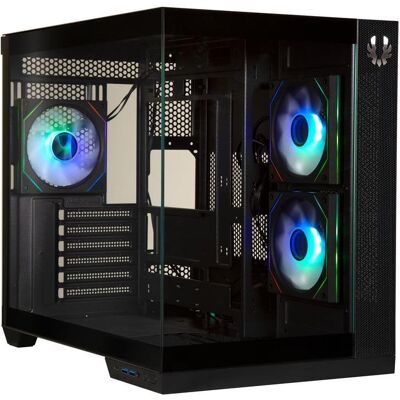 Caja PC BitFenix Triton BFC-TRI-300-KKGSK-3A ARGB vidrio templado negra Caja PC BitFenix Triton BFC-TRI-300-KKGSK-3A ARGB vidrio templado negra