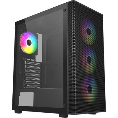 Carcasa FSP M220-BA Midi Tower mATX ATX Negro ARGB Vidrio Carcasa FSP M220-BA Midi Tower mATX ATX Negro ARGB Vidrio