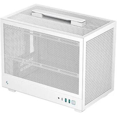 Caja PC DeepCool CH160 MESH Blanca - Mini-ITX - Sin fuente - USB/Audio Caja PC DeepCool CH160 MESH Blanca - Mini-ITX - Sin fuente - USB/Audio