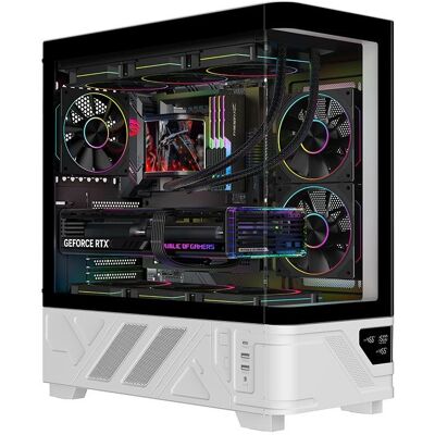 Carcasa Itek NETRON CURVED Torre ATX RGB Blanca Carcasa Itek NETRON CURVED Torre ATX RGB Blanca