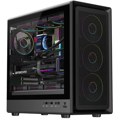 Carcasa Itek MESHCORE 36B Torre Gaming RGB ATX Carcasa Itek MESHCORE 36B Torre Gaming RGB ATX