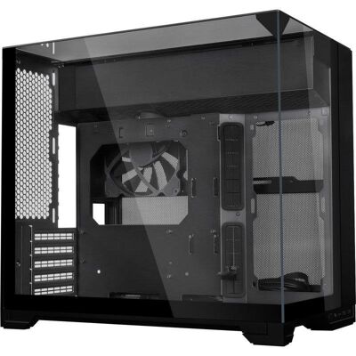 Lian-Li Caja PC Lian Li O11 Vision-M Negra Mini-ITX/M-ATX 3 paneles de vidrio templado Lian-Li Caja PC Lian Li O11 Vision-M Negra Mini-ITX/M-ATX 3 paneles de vidrio templado
