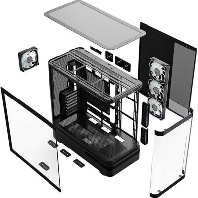Caja PC Modecom Volcano AQ200 ARGB Midi Tower Negra Caja PC Modecom Volcano AQ200 ARGB Midi Tower Negra