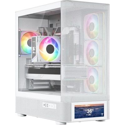 Caja PC Modecom Volcano AQ500 ARGB Midi Tower Blanca Caja PC Modecom Volcano AQ500 ARGB Midi Tower Blanca