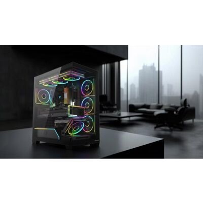 Caja PC Modecom Volcano Stellar Plus Negro Vidrio Templado Midi Tower Caja PC Modecom Volcano Stellar Plus Negro Vidrio Templado Midi Tower