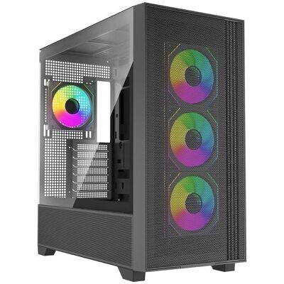 Carcasa Xilence Xilent Flux Midi Tower Negro EATX ATX micro ATX Mini-ITX Carcasa Xilence Xilent Flux Midi Tower Negro EATX ATX micro ATX Mini-ITX
