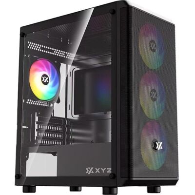 Caja PC Mini Tower Micro ATX xyz X-CS-AIRONE60LT-M-B Negro Caja PC Mini Tower Micro ATX xyz X-CS-AIRONE60LT-M-B Negro