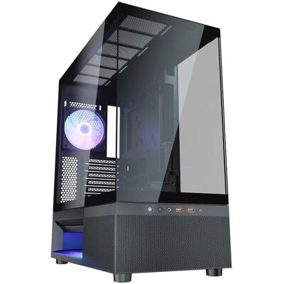 Caja PC COUGAR CFV220 RGB Midi Tower Negro Vidrio ATX Caja PC COUGAR CFV220 RGB Midi Tower Negro Vidrio ATX