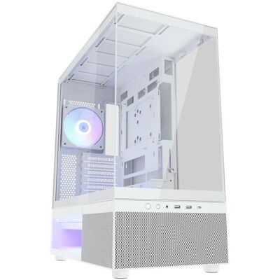 Caja PC COUGAR CFV220 RGB Midi Tower Blanco ATX Vidrio Caja PC COUGAR CFV220 RGB Midi Tower Blanco ATX Vidrio