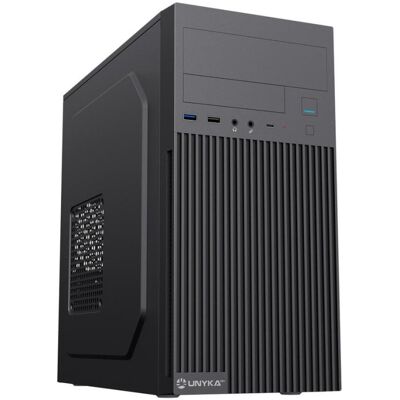 Caja UNYKAch AERO C260 Micro ATX con fuente 500 W USB-C Caja UNYKAch AERO C260 Micro ATX con fuente 500 W USB-C