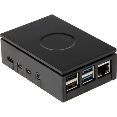Joy-It RB-CaseP4+02B Carcasa Plástico Acrílica Negra para Raspberry Pi Joy-It RB-CaseP4+02B Carcasa Plástico Acrílica Negra para Raspberry Pi