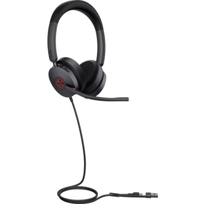 Auriculares Yealink UH48 Dual con cable USB-C para oficina con Cancelación de Ruido y micrófono, optimizados para Microsoft Teams, color negro Auriculares Yealink UH48 Dual con cable USB-C para oficina con Cancelación de Ruido y micrófono, optimizados para Microsoft Teams, color negro